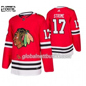 Chicago Blackhawks Hockeydrakt Dylan Strome 17 Adidas 2019-2020 Rød Authentic - Barn
